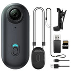 Mini Caméra Sport Full HD WiFi – Caméra d’Action pour Casque, Moto et Guidon avec Batterie Intégrée