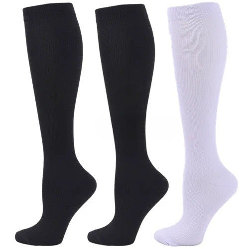 Pack of 3 Medical Compression Knee-High Socks