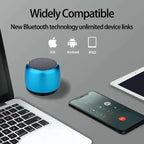 Mini enceinte Bluetooth M1 en métal — son stéréo surround, USB