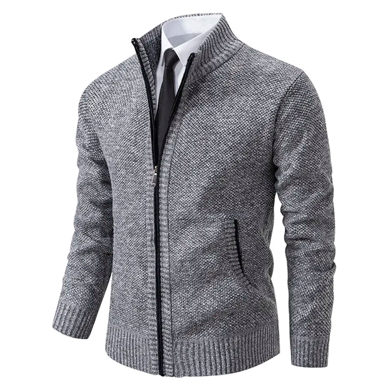 Chaleco elegante con cierre de cremallera y doble bolsillo para hombre