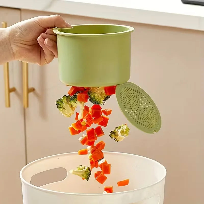 Panier de Vidange à Pression – Passoire Multifonction et Organisateur d'Évier pour Cuisine et Salle de Bain
