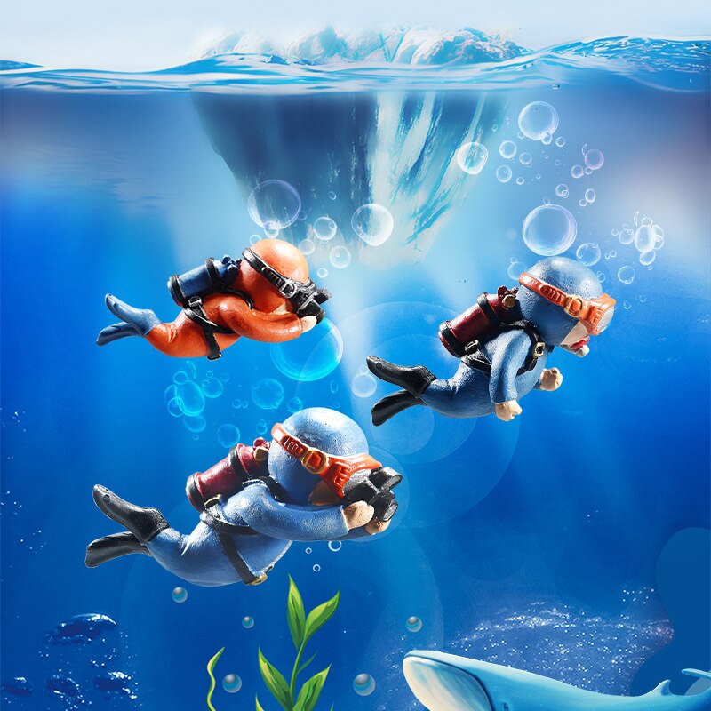 Lot de 2 Décorations Flottantes Aquarium