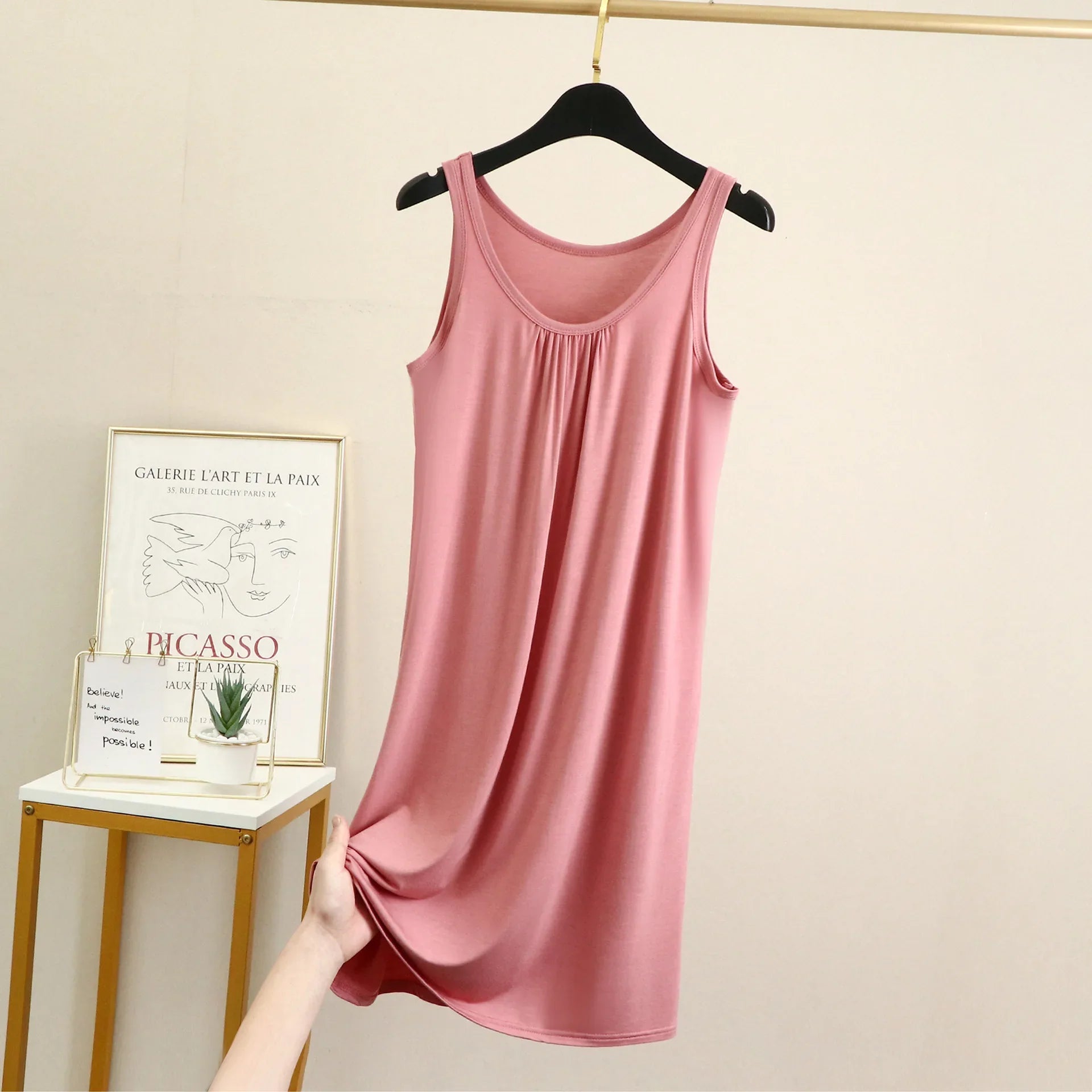 Camisón de modal sin mangas - Tallas grandes