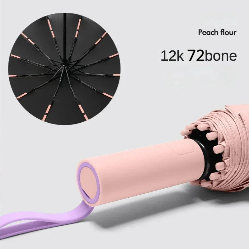 Paraguas Grande ULTRA flexible y resistente - 72 varillas de fibra de vidrio