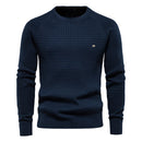 Pull maillé col rond pour homme