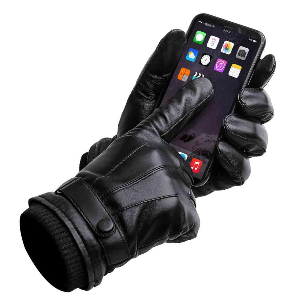Gants en cuir véritable