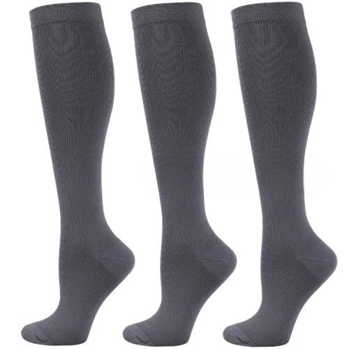 Pack of 3 Medical Compression Knee-High Socks