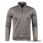 Men's Turtleneck Zip-Up Sweater