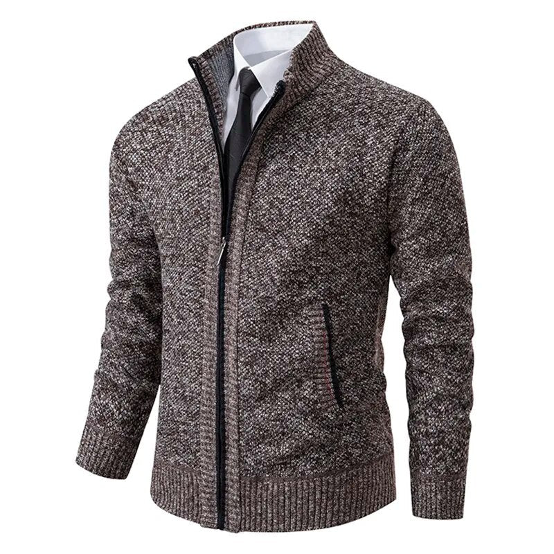 Chaleco elegante con cierre de cremallera y doble bolsillo para hombre