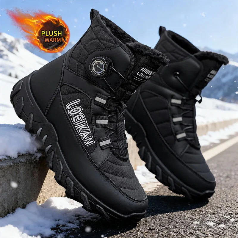 Waterproof Mid-Calf Snow Boots & Warm Lining