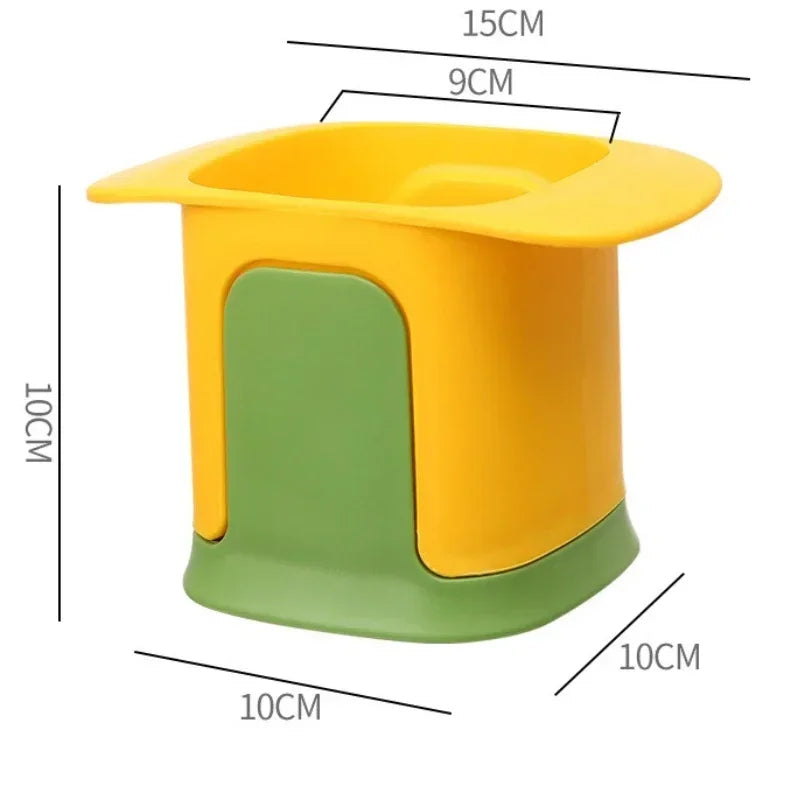 Hachoir à légumes multifonctionnel en plastique - coupe-frites & dés d'oignon rapide