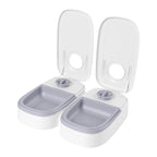 Distributeur Automatique de Nourriture Chat & Chien – Minuterie 48H, 2 Gamelles de 350ML