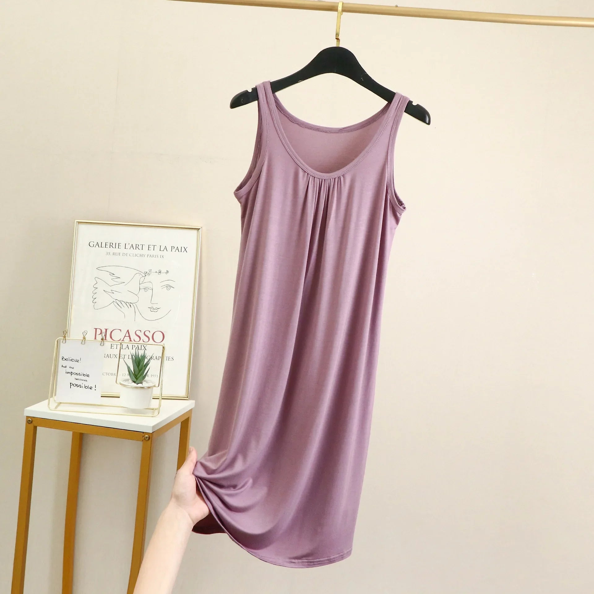 Camisón de modal sin mangas - Tallas grandes