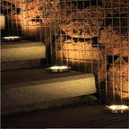 4 x spot LED lumineux pour jardin
