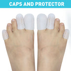 5 Paires de Protège-orteils anti-friction et silicone
