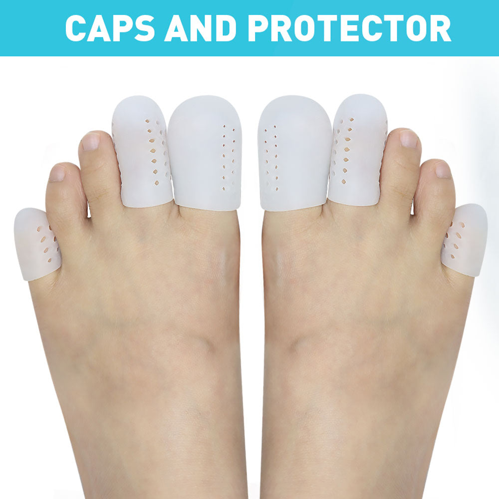 5 Paires de Protège-orteils anti-friction et silicone