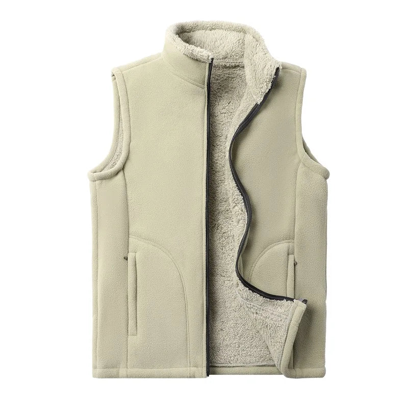 Chaleco polar sin mangas - Forro de piel