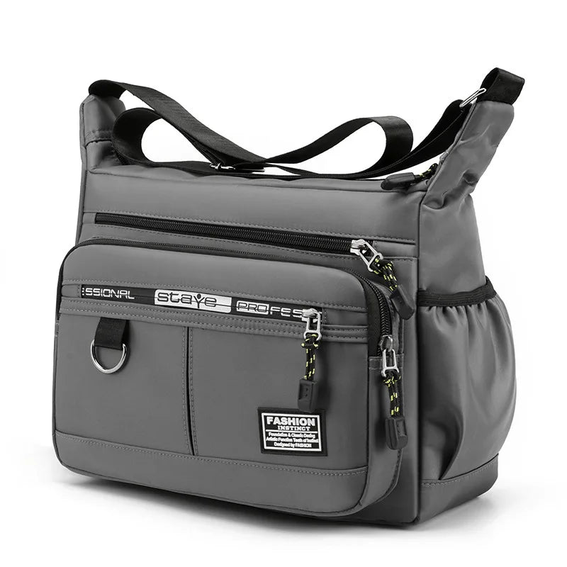 Bandolera multibolsillos para hombre – Tejido Oxford resistente