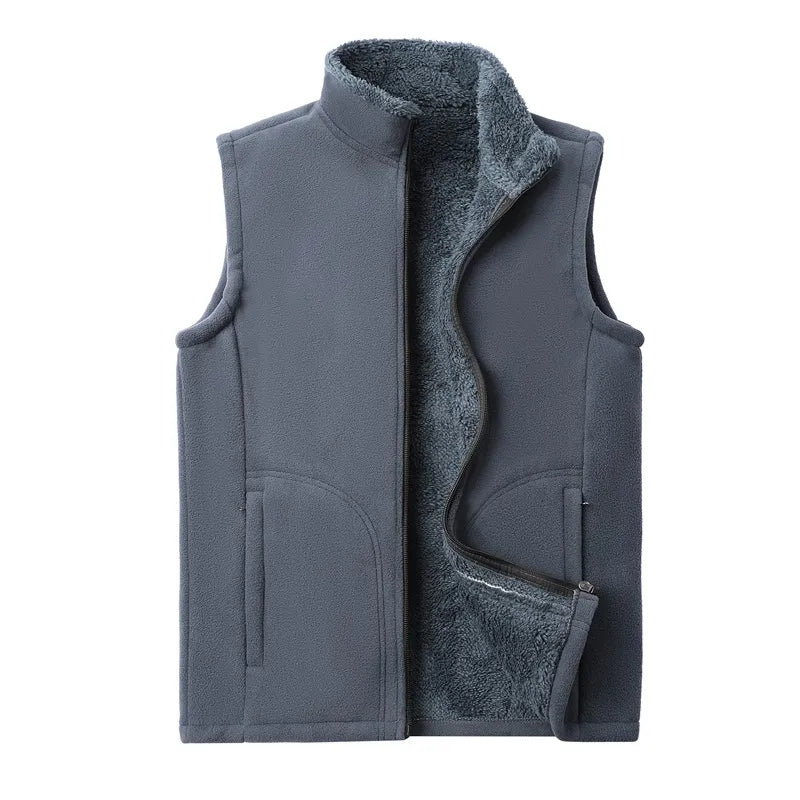 Chaleco polar sin mangas - Forro de piel