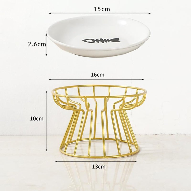 Wrought iron dog bowl