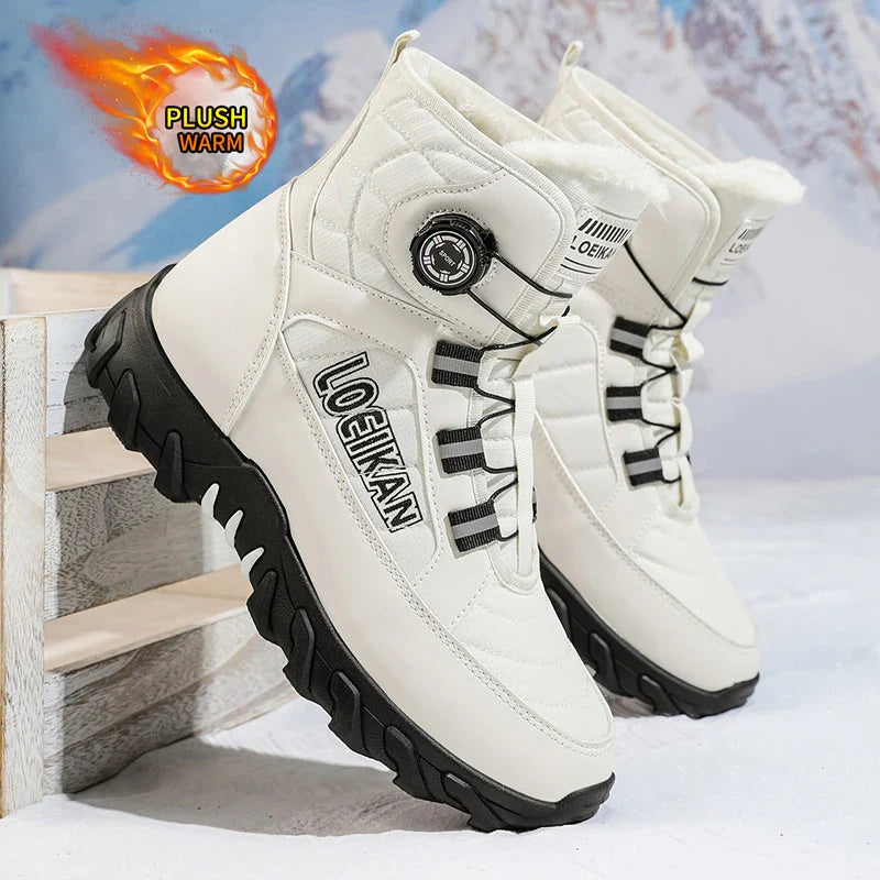 Waterproof Mid-Calf Snow Boots & Warm Lining