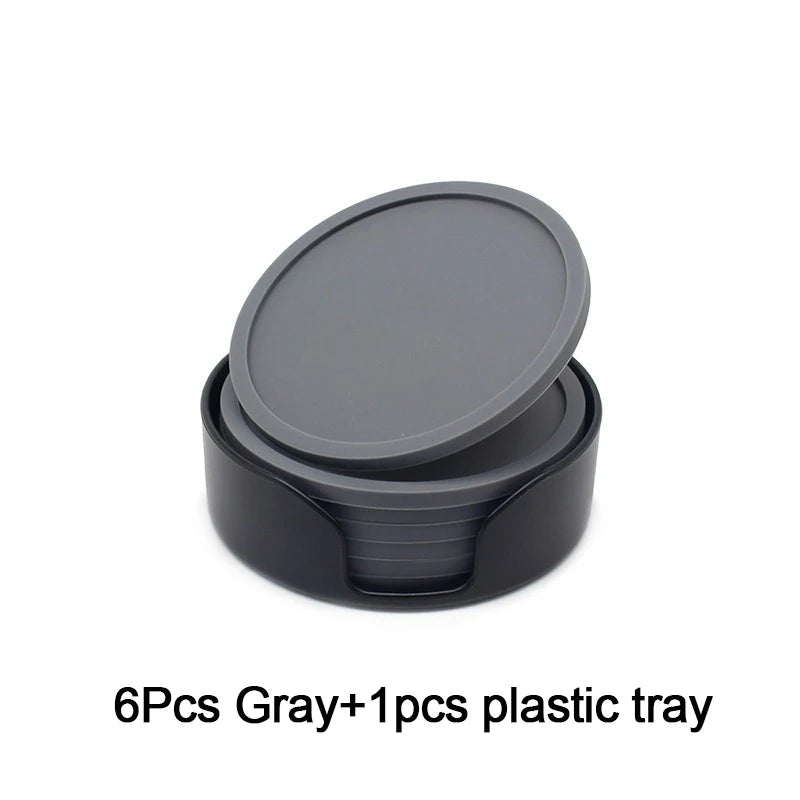 Lot de 6 Sous-Verres en Silicone 10 cm – Antidérapants & Réutilisables – Pour Verres, Tasses & Desserts