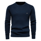 Jersey de punto de cuello redondo para hombre