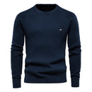 Pull maillé col rond pour homme