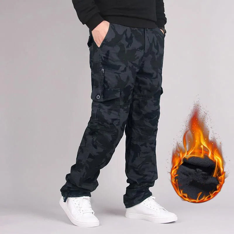 Pantalones militares térmicos - Multibolsillos Interior polar