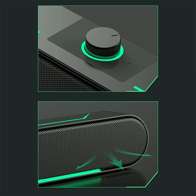 Barre de Son Haut-Parleur Surround à LED