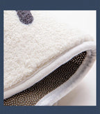 Tapis de Bain Antidérapant Minimaliste Noir & Blanc