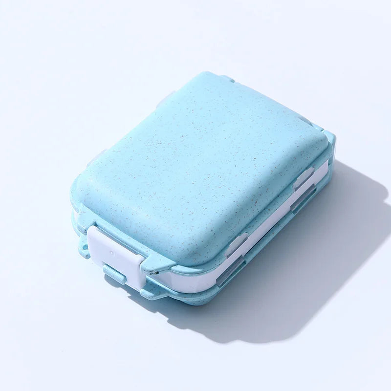 Mini Pastillero Organizador de Viaje - 8 Compartimentos