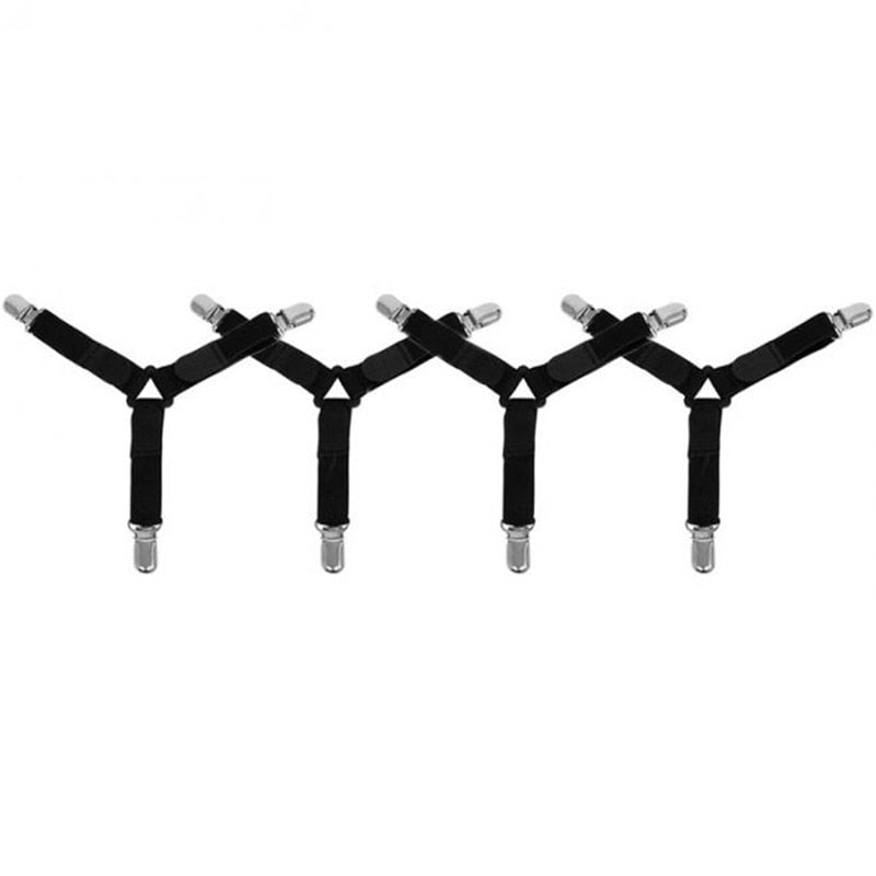 Paquete de 4 sujetadores antideslizantes para sábanas bajeras