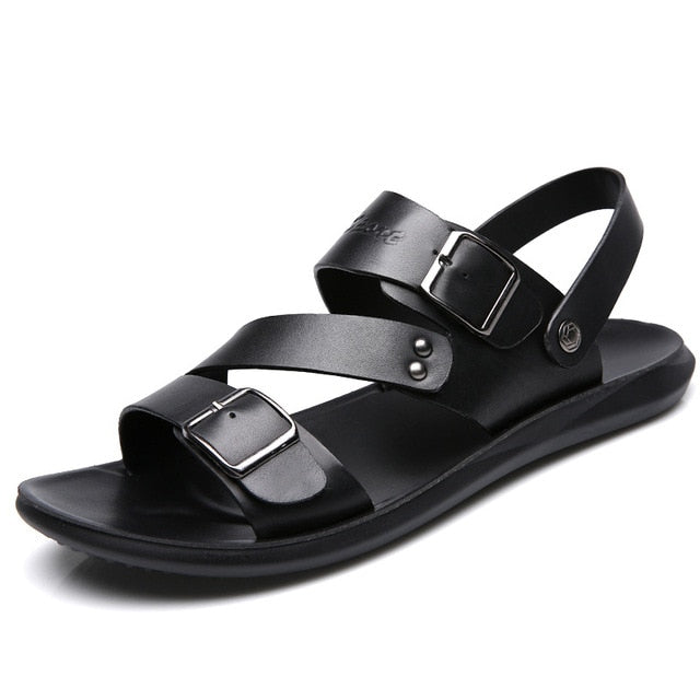 Sandales d'été en cuir pour hommes
