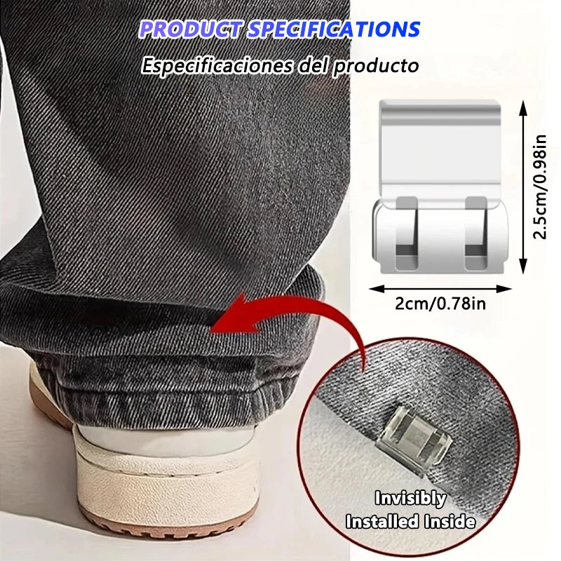 10x Clips Magiques pour Pantalon & Jean - Ourlet Express