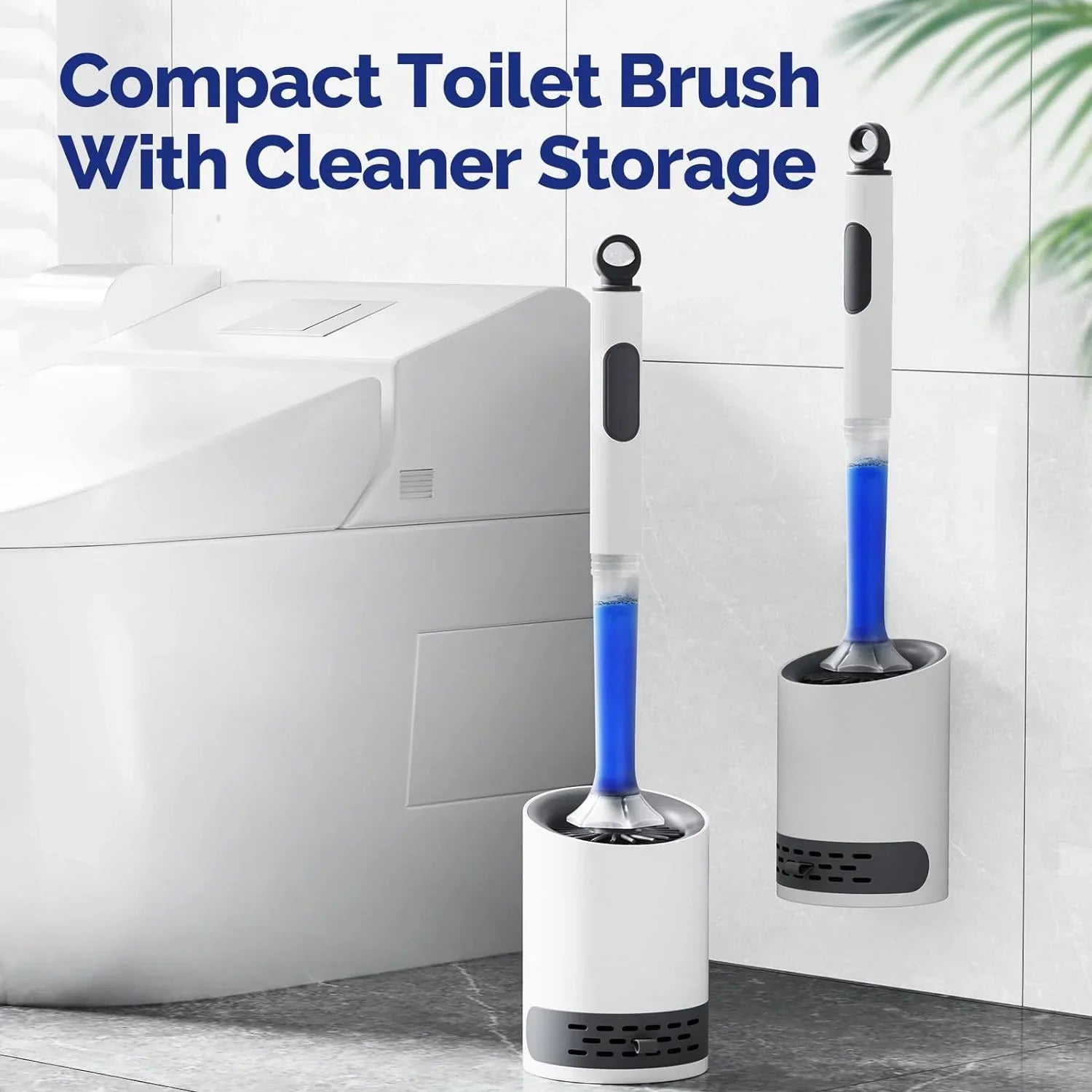 Brosse de toilette Hygiénique en silicone souple avec pulvérisateur intégré