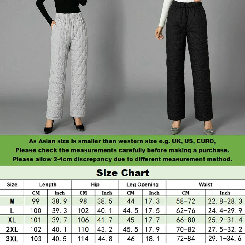 Pantalon Thermique Matelassé Imperméable - Femme