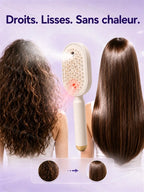Brosse Lissante Électrique – Brume Fine, Lumière Rouge, Cheveux Secs & Humides