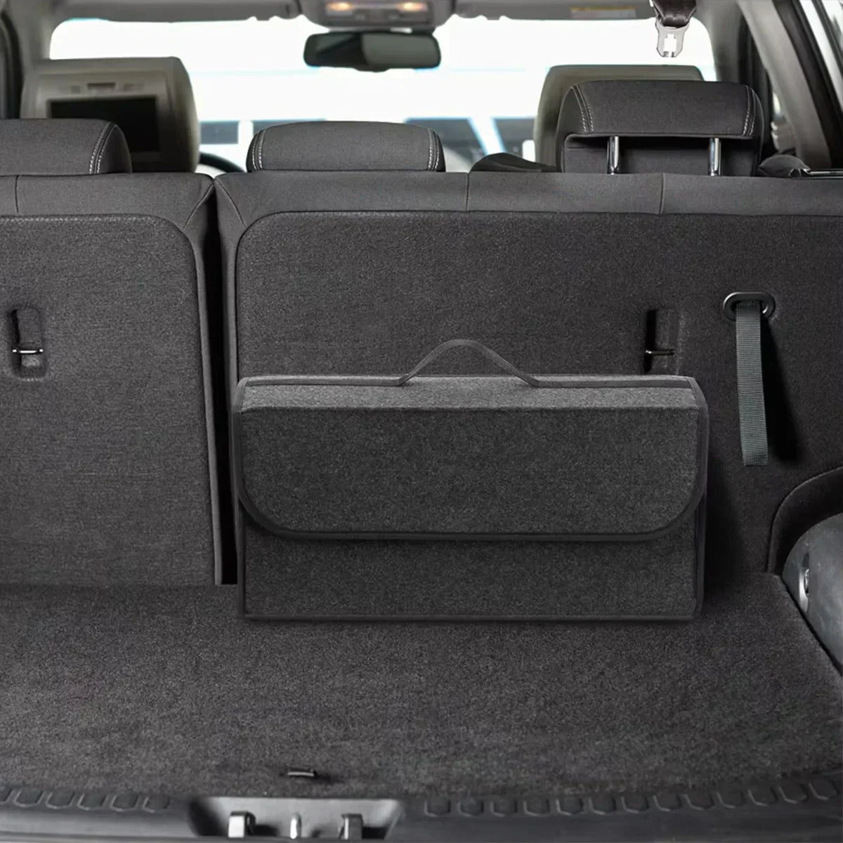 Boîte de Rangement en Feutrine avec Poignée pour Voiture