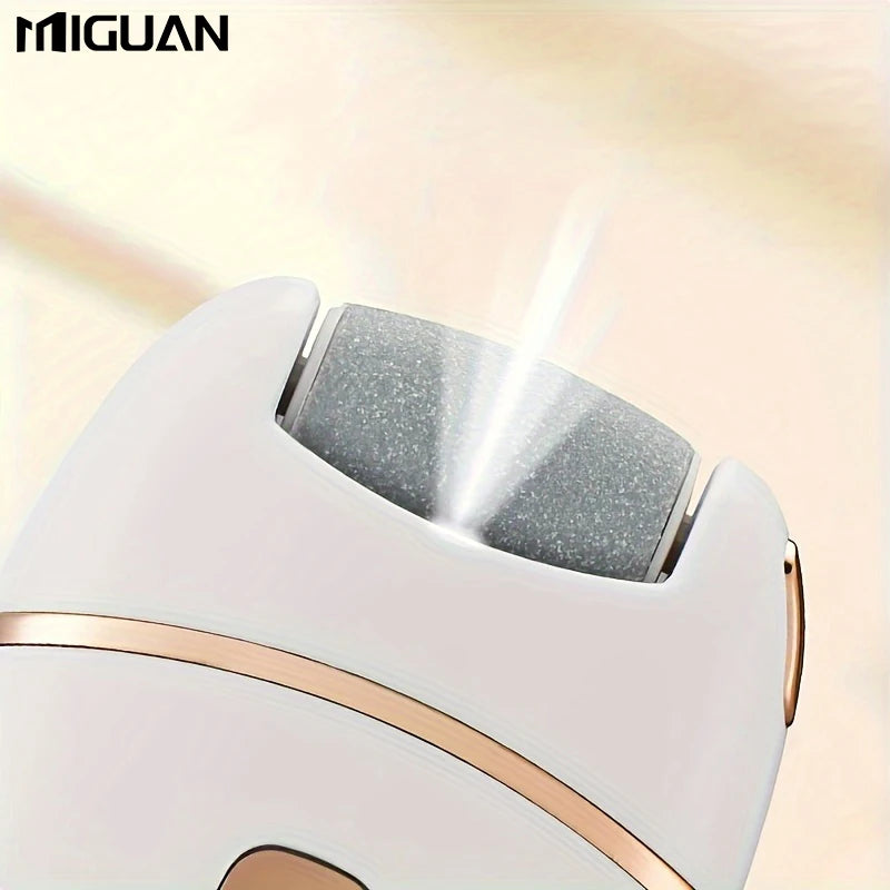 Râpe Électrique Rechargeable avec éclairage LED pour Pieds Doux