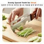 Éplucheur de Cuisine 3-en-1 en Acier Inoxydable avec Manche en Bois – Éplucheur, Râpe & Décapsuleur – 1 Acheté = 1 Offert