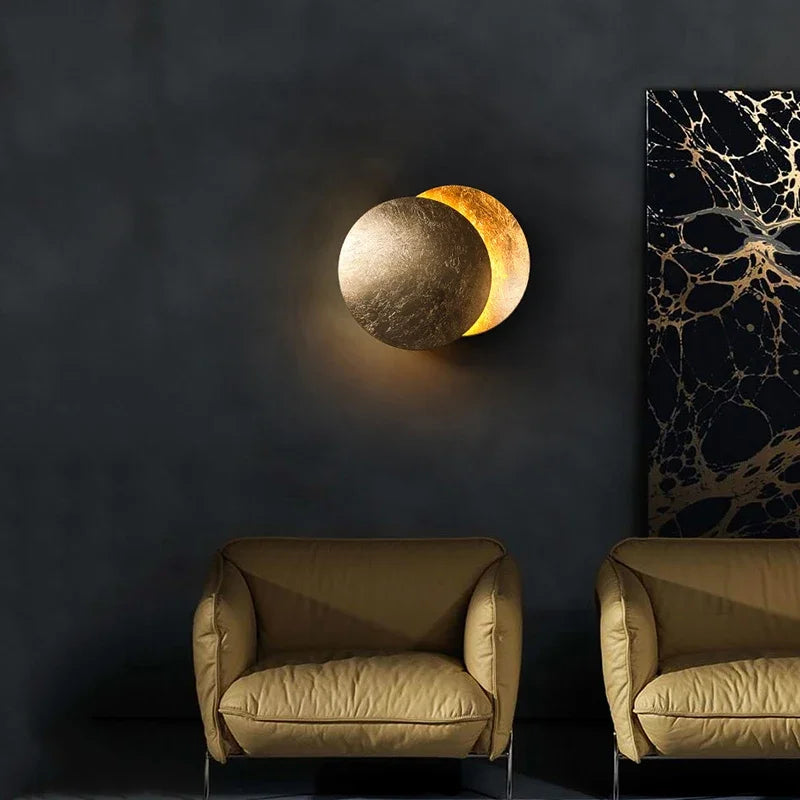 Applique Murale Lunaire Moderne en Forme d'éclipse