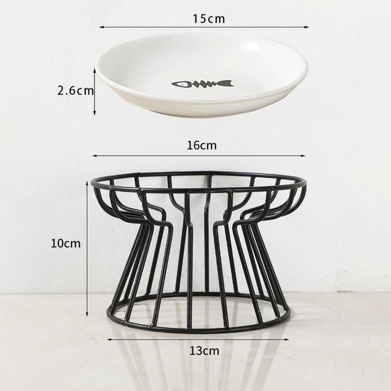 Wrought iron dog bowl