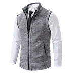 Men's Turtleneck Knit Sleeveless Vest