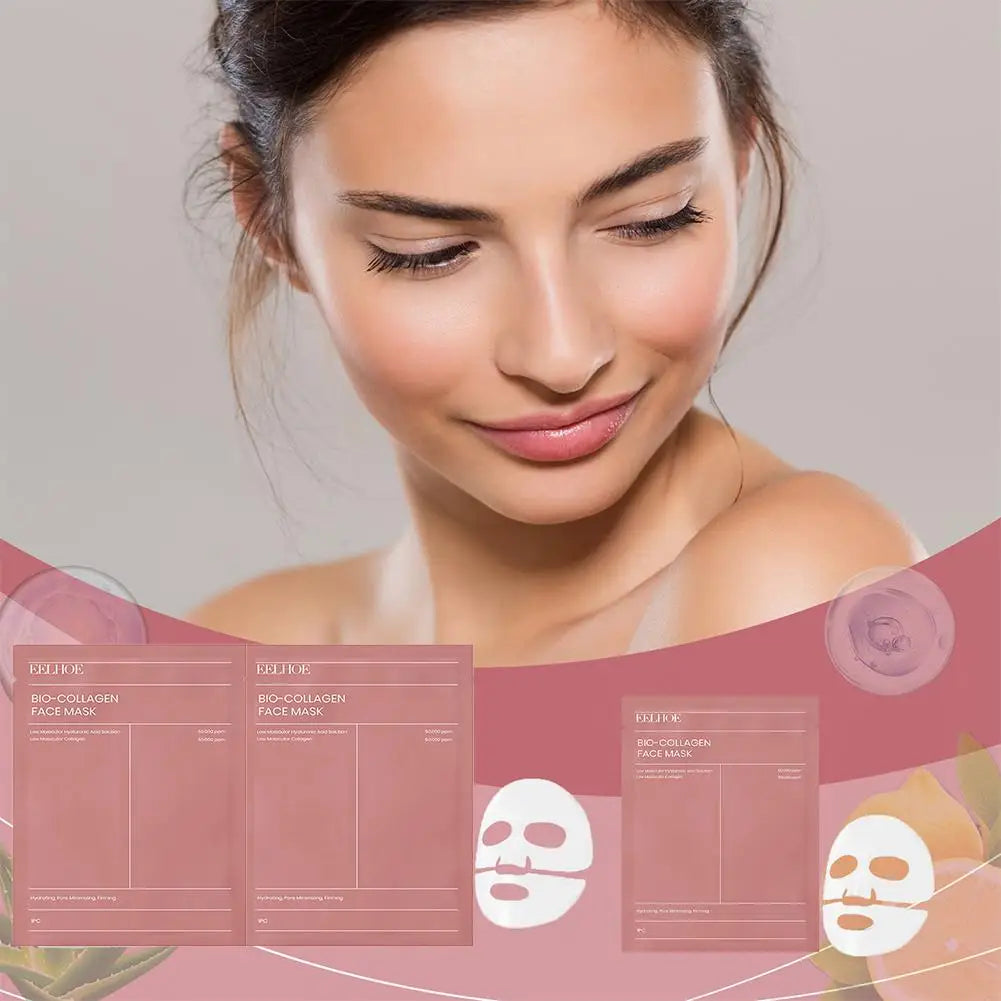 5x Masques au Collagène Intense - Peau Repulpée et Hydratée