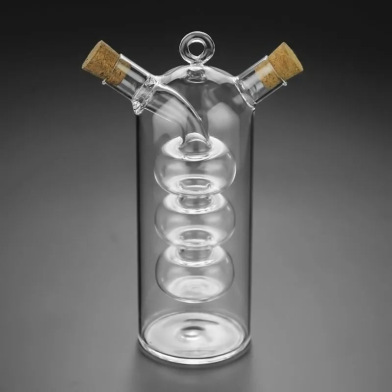 Bouteille Italienne Transparente Duo Huile et Vinaigre
