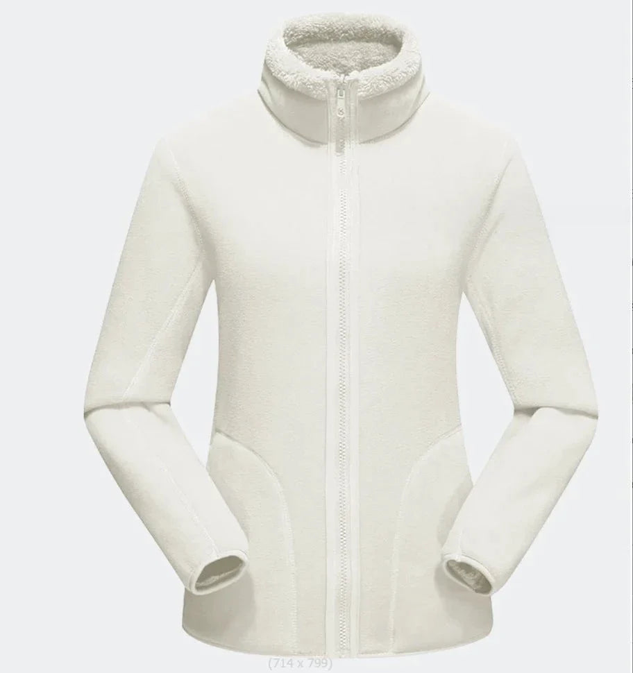 Polaire zip réversible pour femme