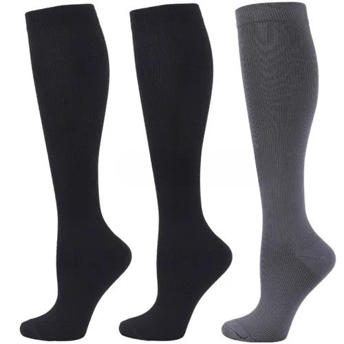 Pack of 3 Medical Compression Knee-High Socks