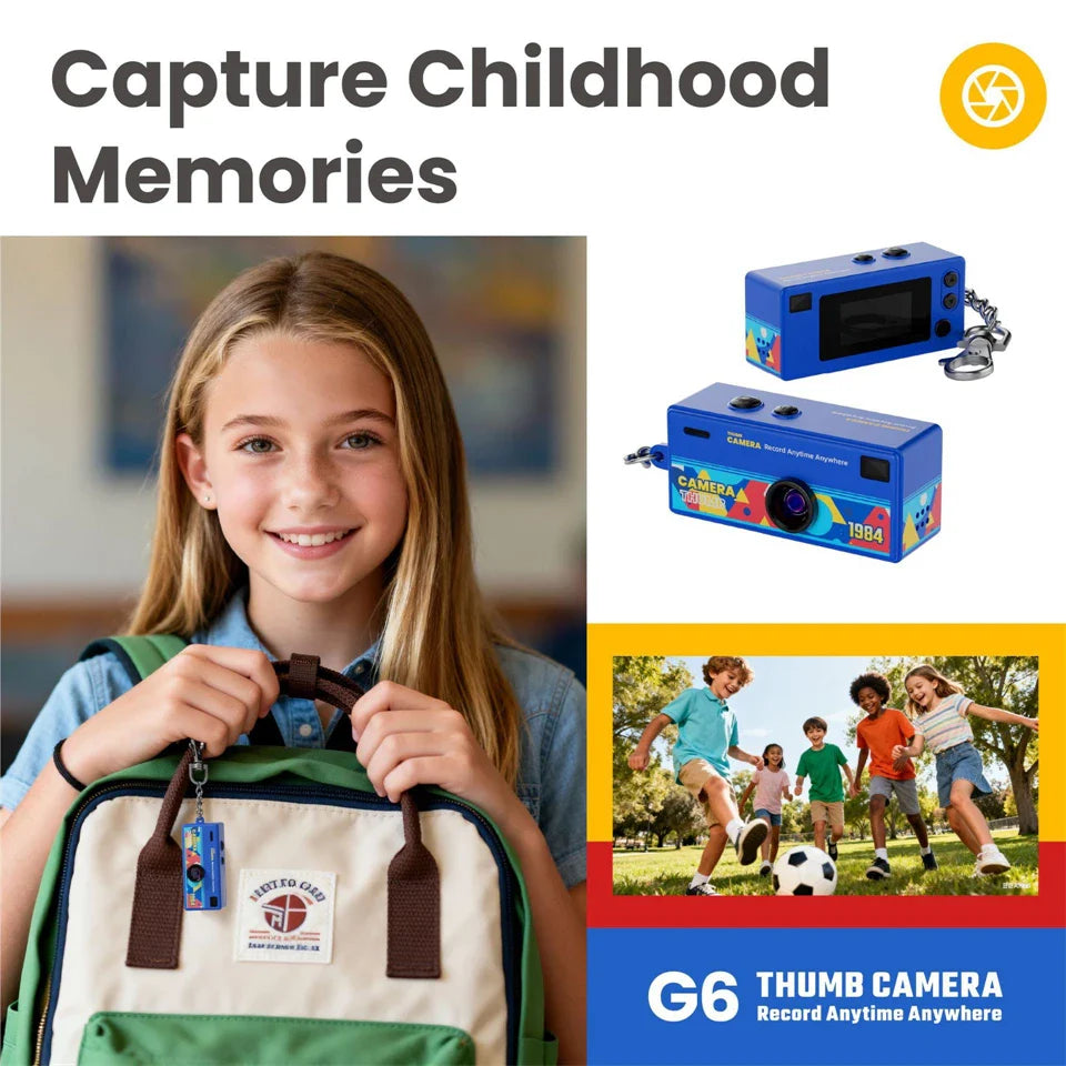 Mini Appareil Photo Numérique 1080P Porte-Clé + Carte SD 8GB OFFERTE
