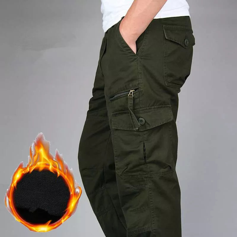 Pantalones militares térmicos - Multibolsillos Interior polar